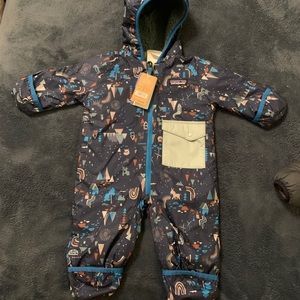 Patagonia 0-3 month snow suit.